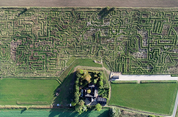 Världens största labyrint står i Gilleleje